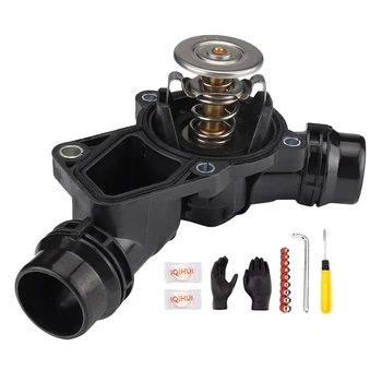 

New Thermostat with Housing Kit Fit for BMW E46 E39 E83 E53 E60 320I 323I 325Ci 325I 330I Black