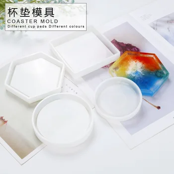 

Liquid Resin Silicone Flower Pot Base Teacup Pad Crystal Drop Glue DIY mold Mirror Craft epoxy resin for Jewelry Making