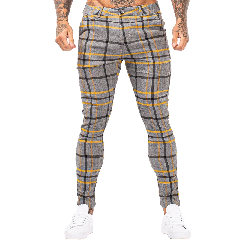 Gingtto Men Chinos Trousers Skinny 