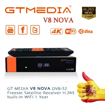 

GTMEDIA v8 nove Satellite Receiver DVB-S2 Europe shipping from Spain support DVB S2 receptor gtmedia v8 Decoder