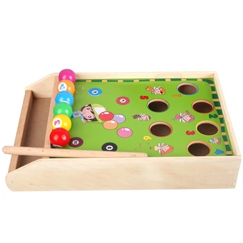 

Wooden Billiards Mini Desktop Billiards Fun Billiard Game Billiards