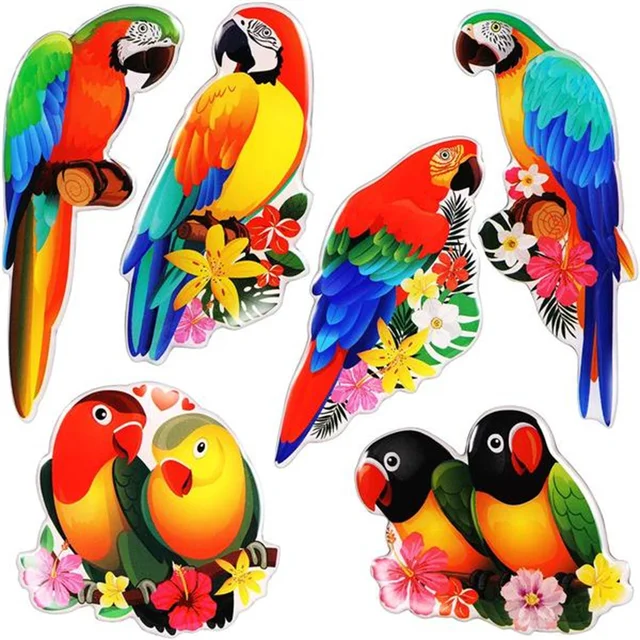 MORCART Home decoration Fridge Magnets Cartoon model Flamingo Whiteboard Refrigerators Magnetic Cute animal Gifts Sticker Toy Parrot T