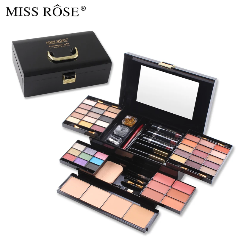 Portable Comestic Kits Complete Set Makeup Box Set Professional Makeup Box Lip Gloss Stylish Multi-function Quality Compact