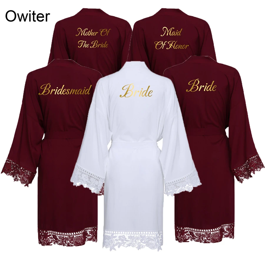 bridal robe cotton