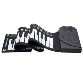 

Dropship-49-Key Folding Hand Roll Piano Silicone Portable Hand Roll Piano Children's Beginner Electronic Piano