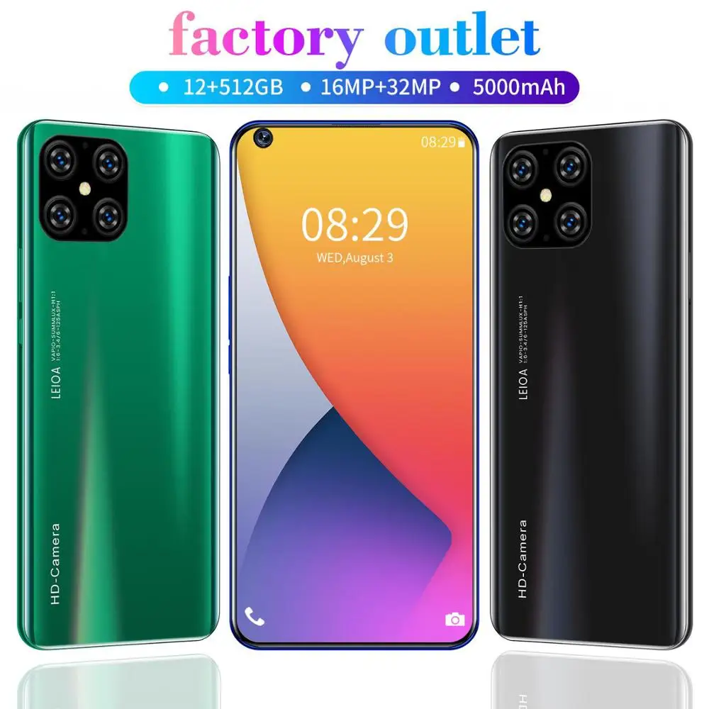 7.2 Inch Global Version i12 Smartphone FullScreen