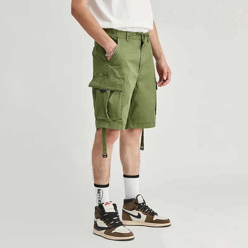 

Summer shorts For Men Casual Loose Cropped Trousers Cargo Short fashion Light weight Casual Pants Light weight Cotton Pants