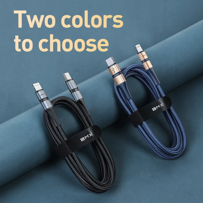 BMX MFi USB C к Lightning зарядный кабель для iPhone 11 Pro Max XR 8 Plus USB PD 18 Вт Быстрое Зарядное устройство USB кабель для iPhone шнур для передачи данных