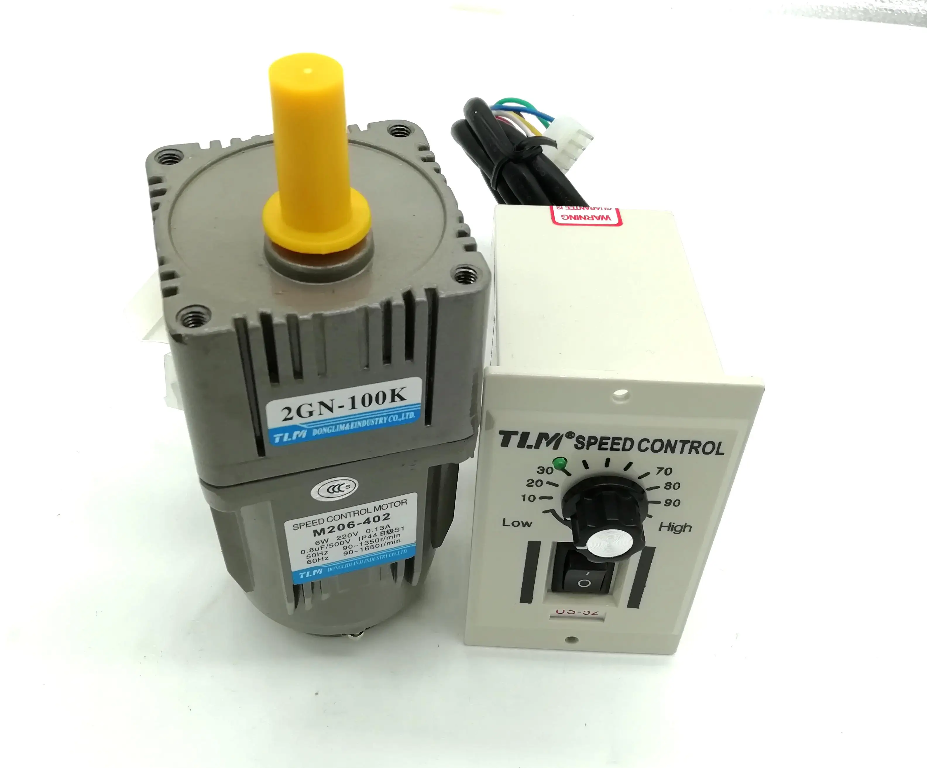 60W 220V AC индукционный мотор управления скоростью с US-52 контрольным устройством