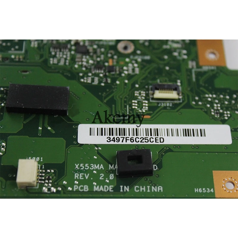 NEW XinKaidi X553MA Laptop motherboard for ASUS X553MA X553M A553M D553M F553MA K553M Test original mainboard N3530/N3540 4-Core