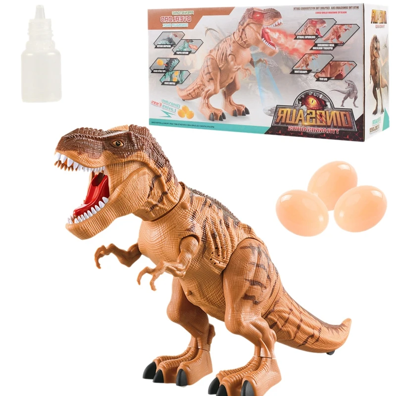 

FULL-Children's Electric Spray Egg Laying Dinosaur Toys with Lighting and Sound Projection