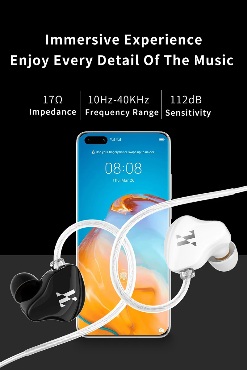 JCALLY ME Dual Magnetic Dynamic Drive In Ear Earphone description image 6