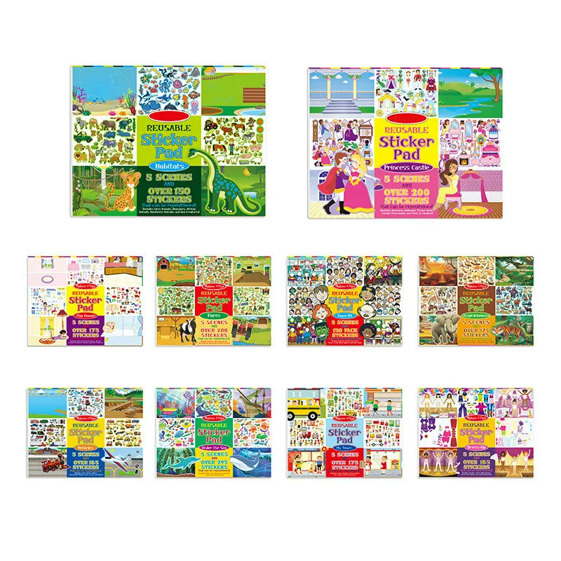 

Kid Scene Electrostatic Sticker Children's Electrostatic Sticker Book Repeatable Sticker toy gift
