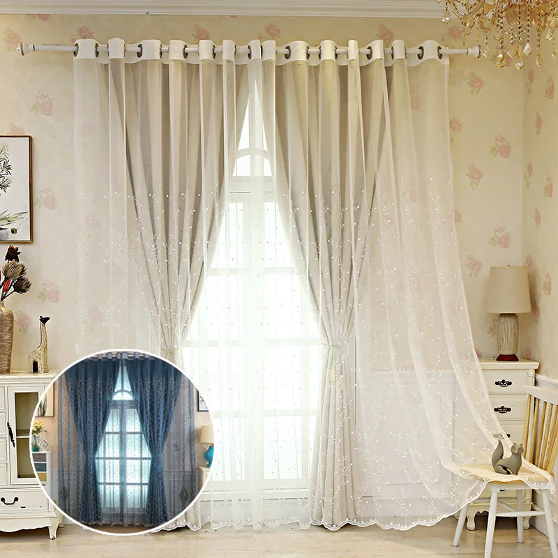 Современные подзоры Цветочный Тюль вуаль двери окна цвета занавески драпировка панель отвесная