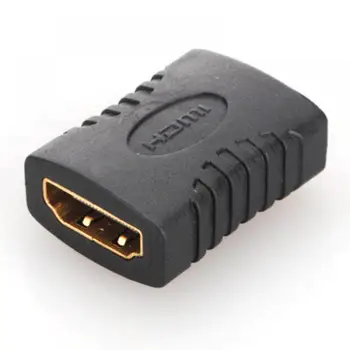 

Hot Sale HDMI Female to Female F F Coupler Extender Adapter Connector HDTV HDCP 1080P Female To Female Converter Black Wholesale