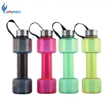 

Upspirit 750mL Creative Dumbbell Sport Bottle Plastic High Capacity Water Drinking Kettle Portable Tour Protein Shaker Drinkware