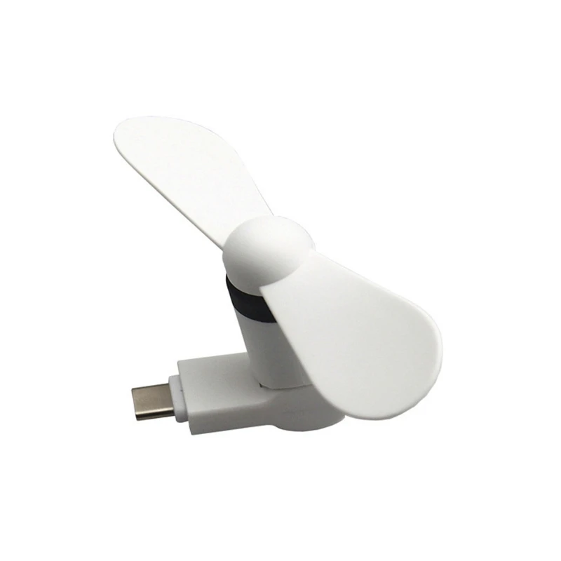 4NB100596-W 180 градусов вращающийся Тип C охлаждающий вентилятор для samsung S9 S8 Xiaomi5 6 huawei P9 P20 - Цвет: 4NB100596-W