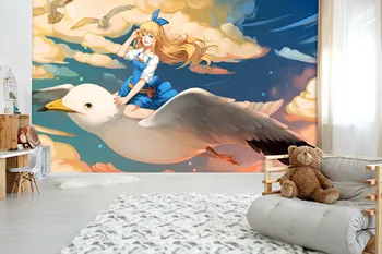 

[Self-Adhesive] 3D Murals For Alice In Wonderland 646 Japan Anime Wall Paper mural Wall Print Decal Wall Murals Belly