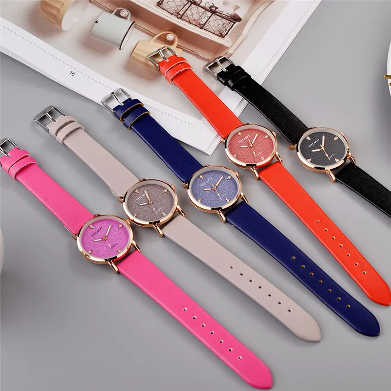 WJ-8674, минималистичный стиль, модные кварцевые наручные часы для женщин, браслет, женские часы, стразы, часы zegarek damski reloj mujer