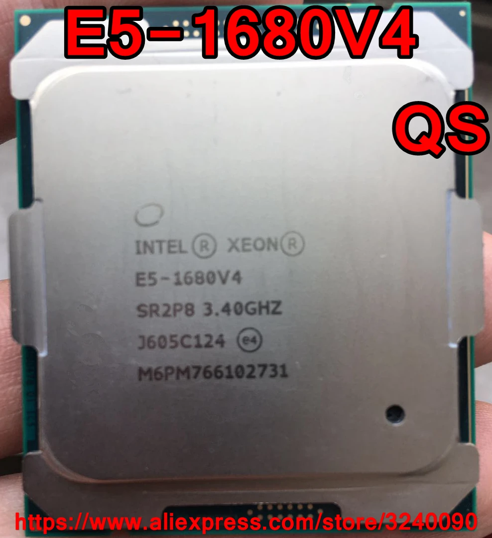 Intel ЦП Xeon E5-1680V4 QS версии 3 40 ГГц 8-Cores 20M Φ V4 процессор E5 1680V4 Бесплатная доставка 1680 |