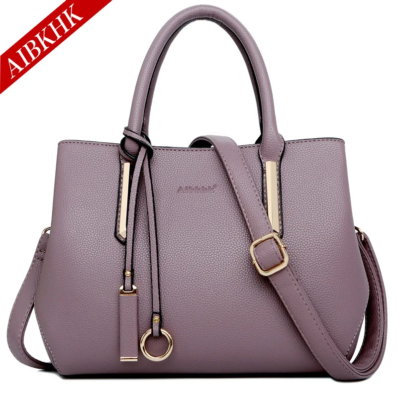 Роскошные сумки женские дизайнерские сумки из натуральной кожи на плечо черные женские ручные модные сумки для женщин большие сумки - Цвет: S9184-Purple