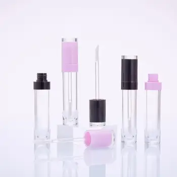 

Wholesale 10/50/100pcs 8ml Empty Lip Gloss Tube Pink Black Lipgloss Bollte Tube DIY Tool Cylindrical Lipgloss Tube Container