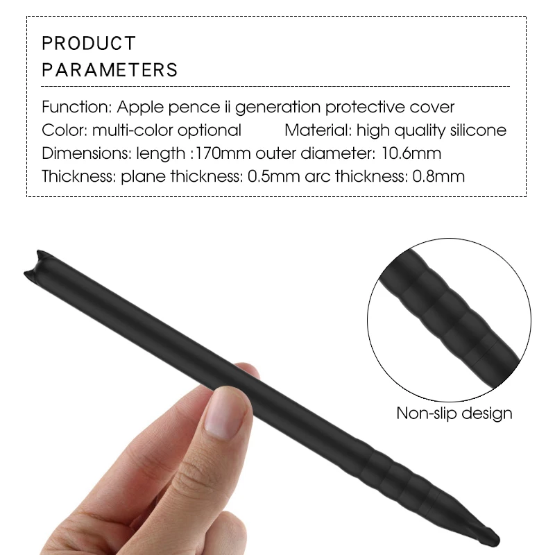 Рукав насадка на карандаш держатель силиконовый чехол для Apple Pencil 2 Колыбель Подставка держатель для iPad Pro стилус ручка милый защитный чехол