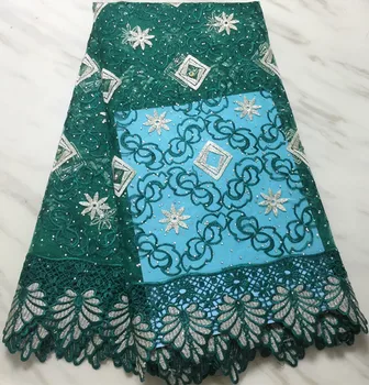 

guipure lace african french lace fabric with stone hot sale tulle lace fabric 5yards nigerian lace fabric for dress PL31618