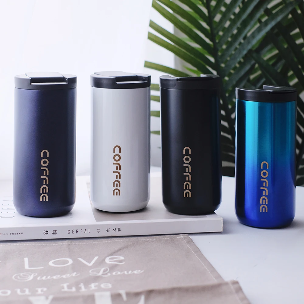 

350ml/500ml Double Stainless steel 304 Coffee Mug Leak-Proof Thermos Mug Travel Thermal Cup Thermosmug For Gifts