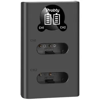 

Probty NP-BX1 NP BX1 NPBX1 LCD Dual Charger for Sony Cyber-shot DSC-HX50V HX300 RX1 RX100 II WX300 HDR-AS10 AS15 AS30V AS100V