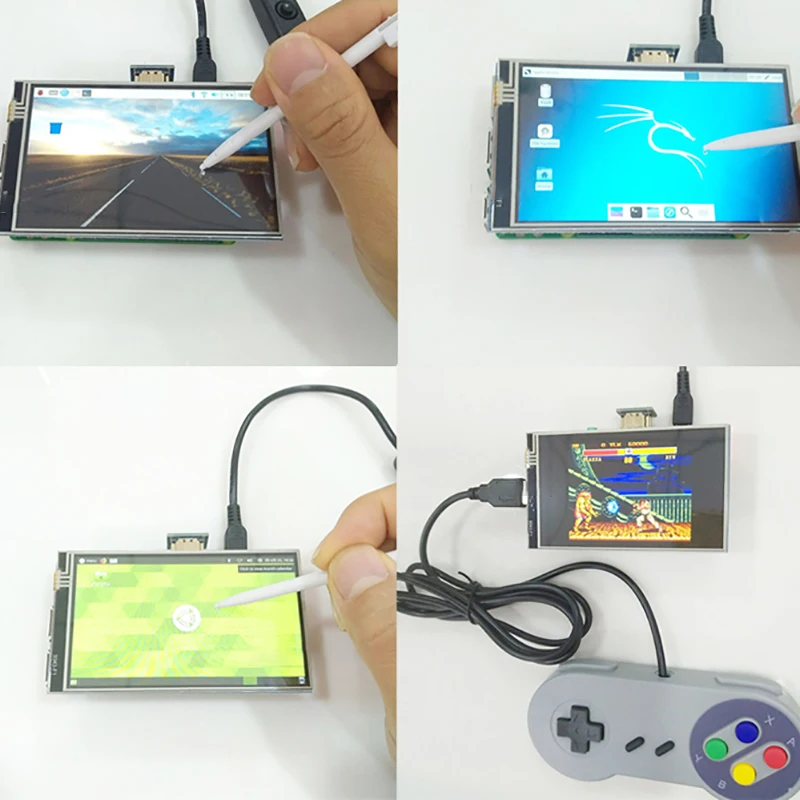 Для Raspberry Pi lcd тачскрин 4 дюйма 800x480 ips HDMI дисплей лучше, чем 3,5 дюйма сенсорный экран с стилусом