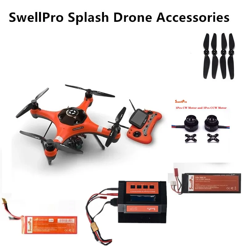 SwellPro беспилотник разбрызгивающая деталь для двигателя фотоаккумулятор