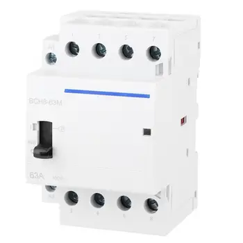 

BCH8-63M 230V 4P 63A Household AC Modular Contactor with Manual Control Switch Household ac Modular contactor