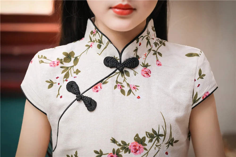 Cheongsam для девочек-подростков; коллекция года; летние От 2 до 12 лет Платья для мамы и дочки; семейная Рождественская одежда; пижамы; элегантная одежда для выпускного вечера