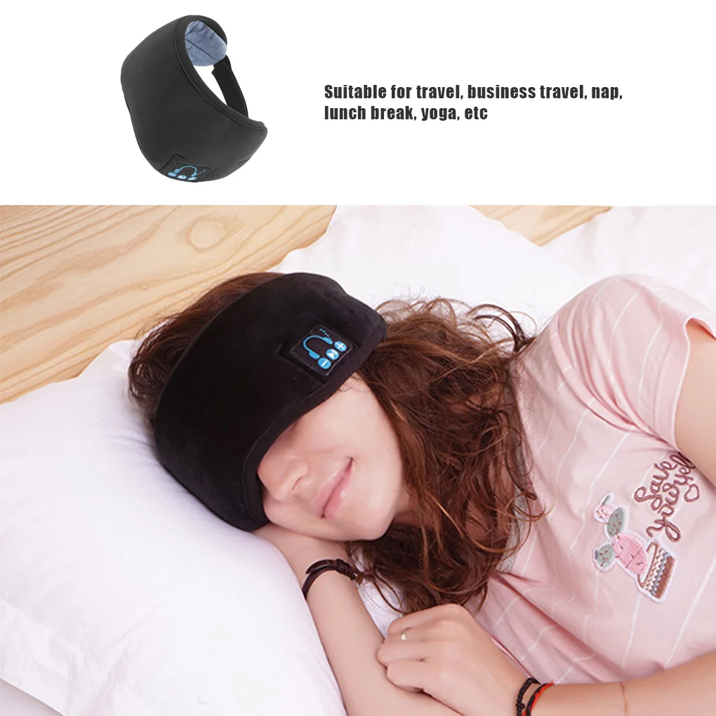 Wireless Bluetooth compatible 5.0 Sleeping Eye Mask Earphones Music Player/Sports Headband
