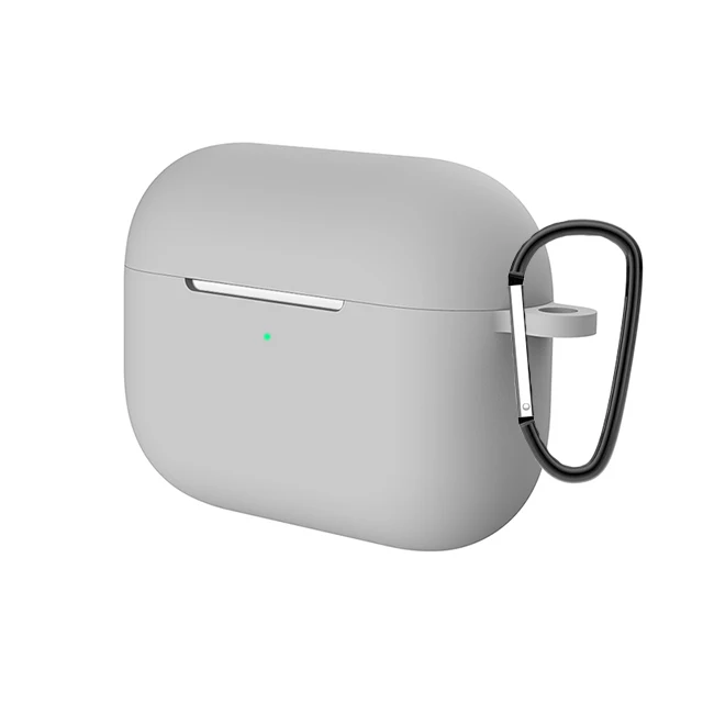 Зеленый Силиконовый чехол Защитный чехол для Apple Airpods pro TWS blutooth наушники мягкий Air pods pro 3 защитный чехол s крюк для наушников - Цвет: Зеленый