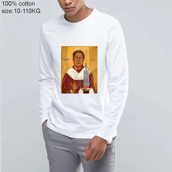 

Funny Elon Musk in Saint Long sleeves T Shirt Vintage StarmanX SpaceX Immigrating to Mars Starman Car Tshirt Tesla Roadster Tee