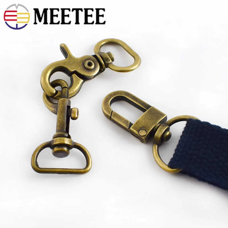 Meetee 4/10/20 шт. 2 см бронзовые защелки металлические карабинные реснички для омаров