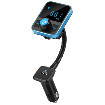 

Newest!! Universal Wireless Bluetooth Car Kit FM Transmitter With Dual USB Charger 5V 2.4A/ 1A MP3 Player Support USB SD Card