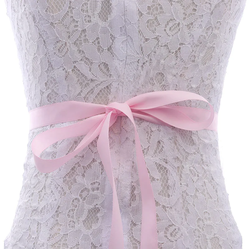 pink MissRDress пояс ручной работы с кристаллами для невесты, стразы из розового золота, свадебный пояс с прозрачными бусинами, свадебное украшение JK864 - Цвет: pink