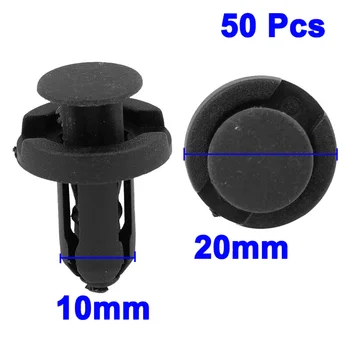 

0.4\" Rivets Hole Push in Type Plastic For Car Bumper Fender High Quality Useful Kit Auto Clips