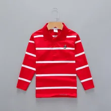 Детская одежда; детская футболка; сезон весна-осень рубашка-поло с длинными рукавами для мальчиков; хлопковая рубашка с отложным воротником; импортные товары; G