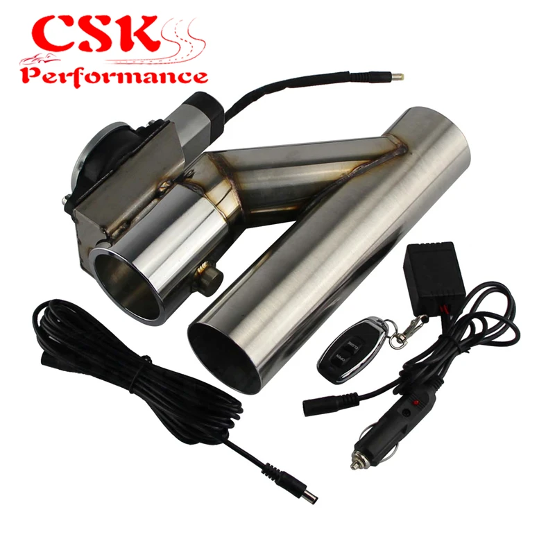 3 &quot76 мм Электрический выхлоп Catback Downpipe отключение клапан система Комплект