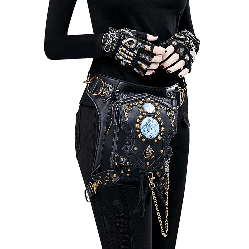 Unisex Steampunk Bag Steam Punk Retro Rock Gothic Goth Shoulder Waist Bags  Packs Victorian Chain Bags Drop Leg Thigh Holster Bag - AliExpress