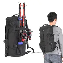 23L многофункциональные водонепроницаемые цилиндрические рыболовные снасти сумки открытый рюкзак треккинг одно плечо катушка приманка стержень сумка для хранения