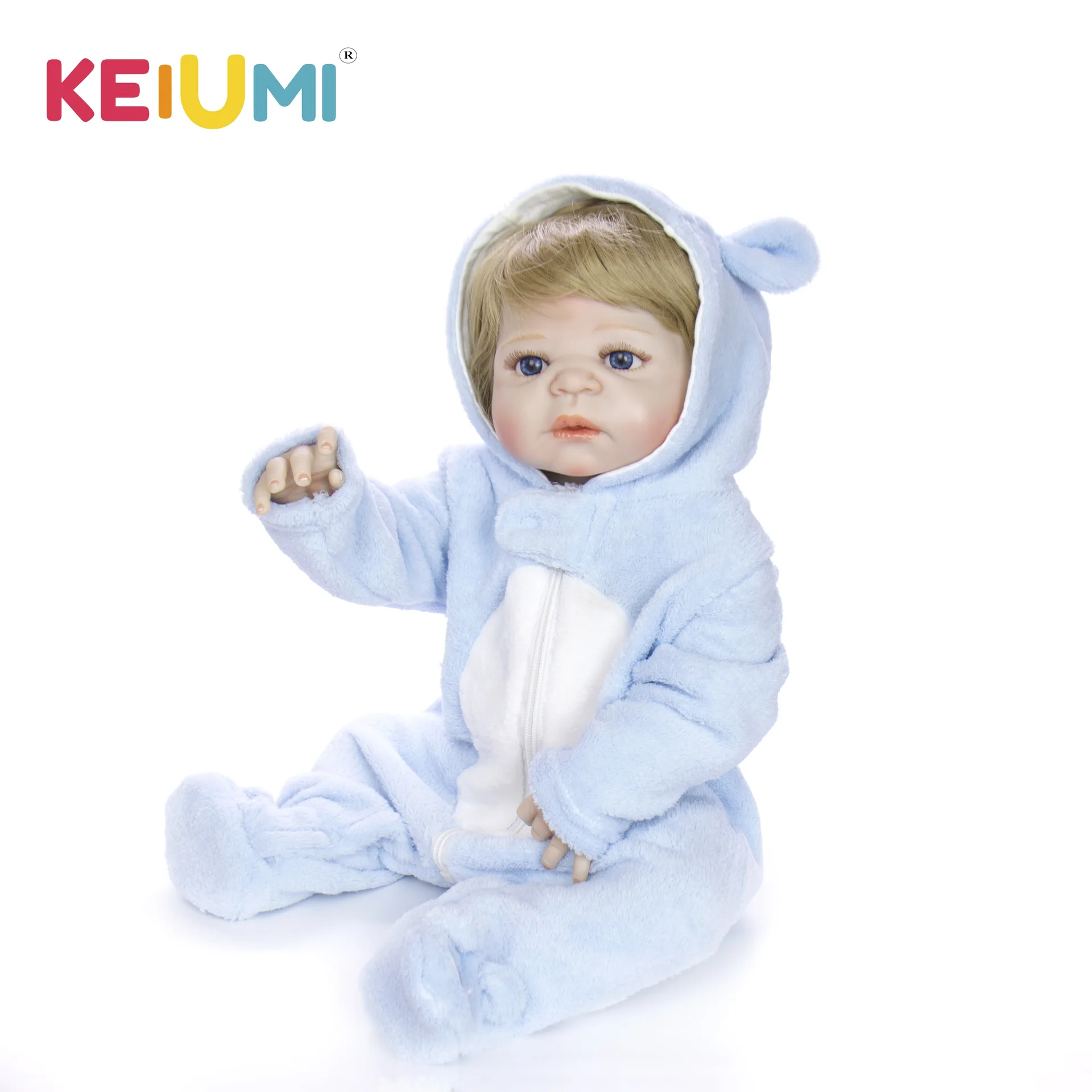  Keiumi 23-Inch Full Rubber Reborn Baby Doll Reborn Baby Model Infant GIRL'S Cute Doll