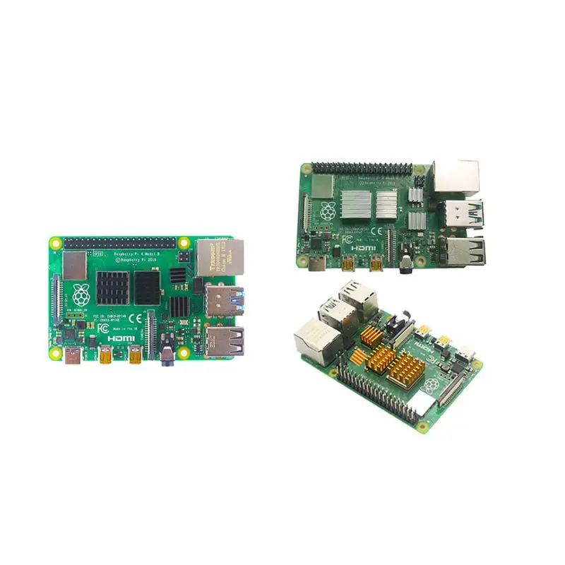 3 шт./компл. алюминиевый радиатор радиатора с клейкой лентой для Raspberry Pi 4B 83XB |