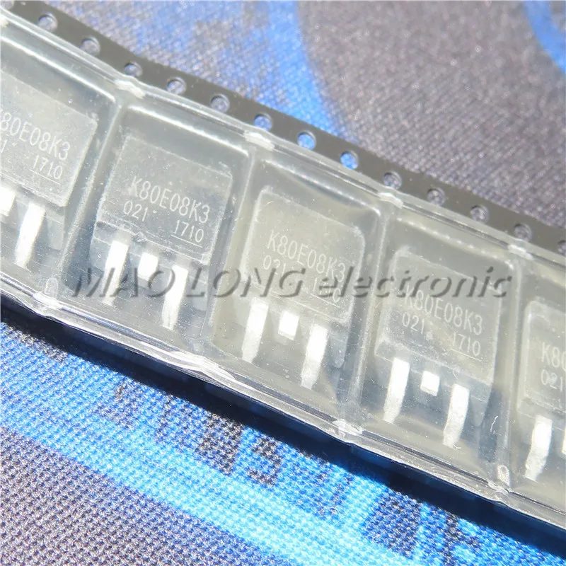 10PCS/LOT K80E08K3 TK80E08K3 TO263 TO-263 75V 80A MOS FET | Электронные компоненты и принадлежности