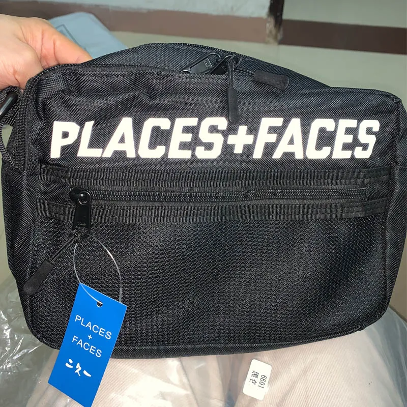 

PLACES+FACES 3M Reflective Messenger Bag Men Women Color Matching Shoulder Bag P+F Retro Sports Chest Bag Real Picture