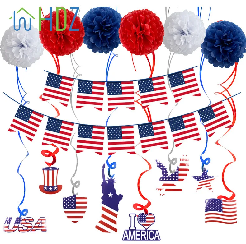 Отечественной вечерние украшения набор-4th of July американский флаг День
